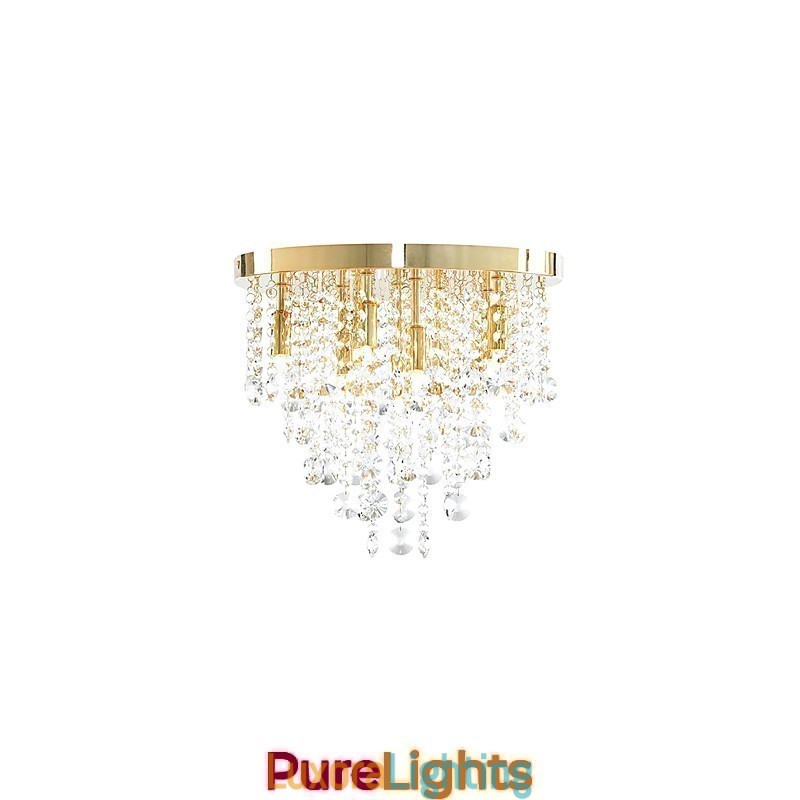 Designer Touch Decorative Modern Crystal Semi Flush Mount with 9 Lights (G9 Bulb Base)