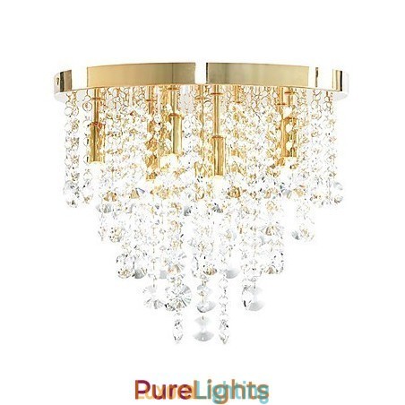 Designer Touch Decorative Modern Crystal Semi Flush Mount with 9 Lights (G9 Bulb Base)