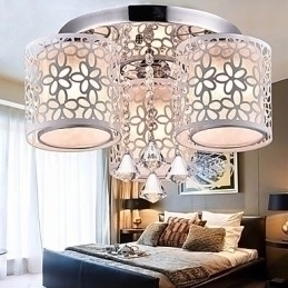 Designer Touch Decorative Flush Mount Crystal Modern Contemporary Metal