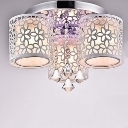 Designer Touch Decorative Flush Mount Crystal Modern Contemporary Metal