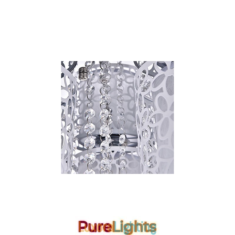 Designer Touch Decorative Flush Mount Crystal Modern Contemporary Metal