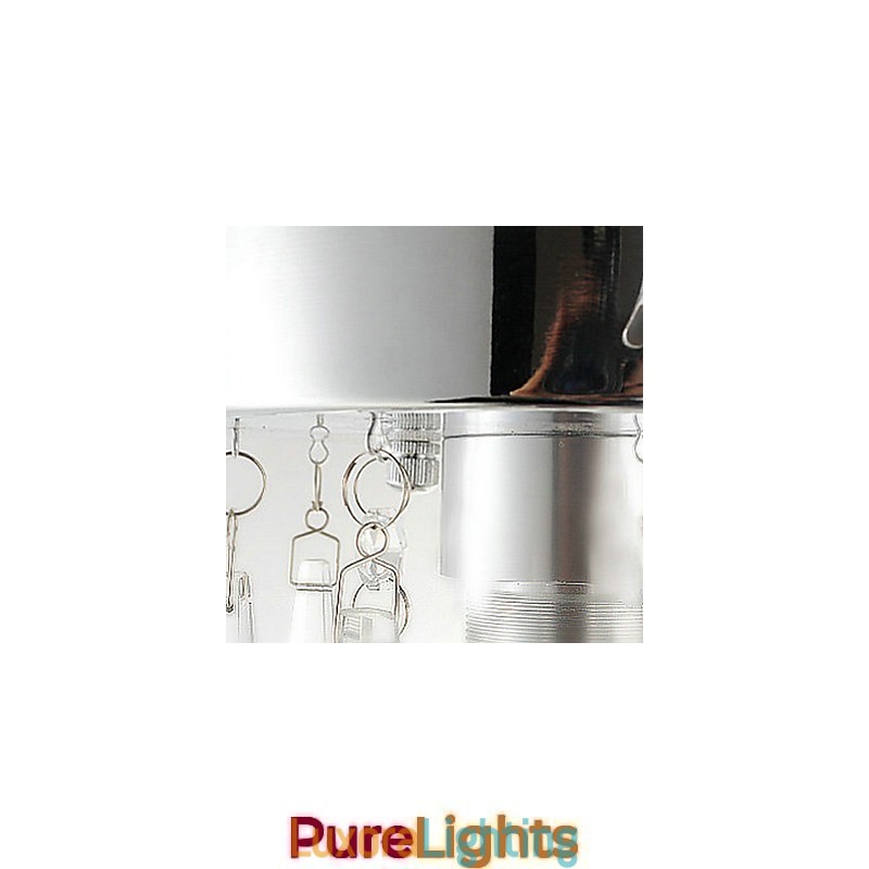 Designer Touch Decorative 1 Light Semi Flush Mount in Crystal