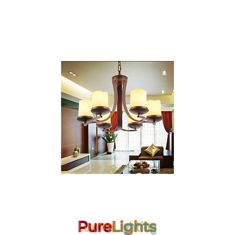 Designer Touch Decorative Traditional Classic Retro Mini Style Painting Metal Chandelier