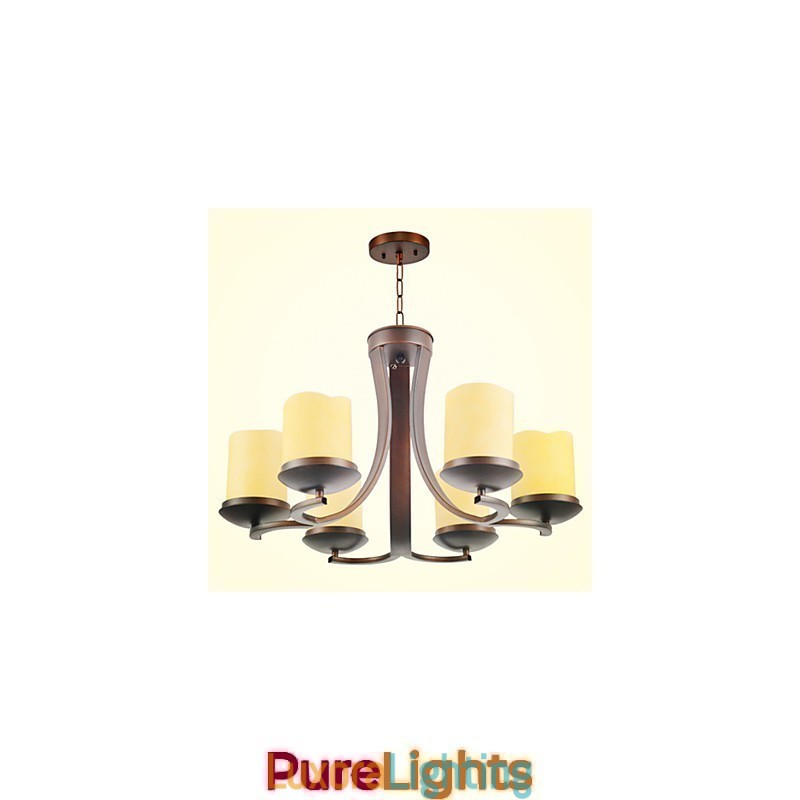 Designer Touch Decorative Traditional Classic Retro Mini Style Painting Metal Chandelier