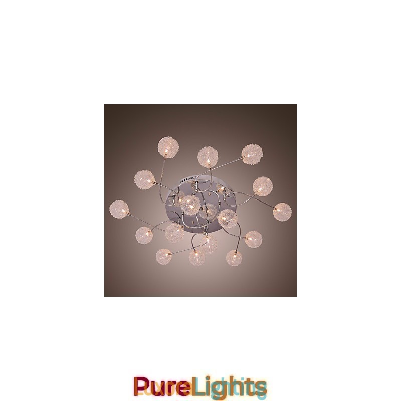 Designer Touch Decorative G4 Iron Flush Mount Light with Aluminum Shades