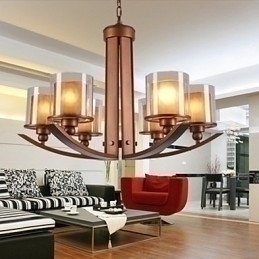 Designer Touch Decorative Traditional Classic Retro Mini Style Painting Metal Chandelier