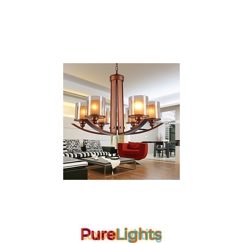 Designer Touch Decorative Traditional Classic Retro Mini Style Painting Metal Chandelier