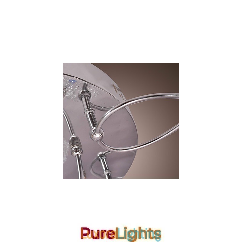 Designer Touch Decorative G4 Iron Flush Mount Light with Aluminum Shades