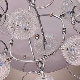 Designer Touch Decorative G4 Iron Flush Mount Light with Aluminum Shades