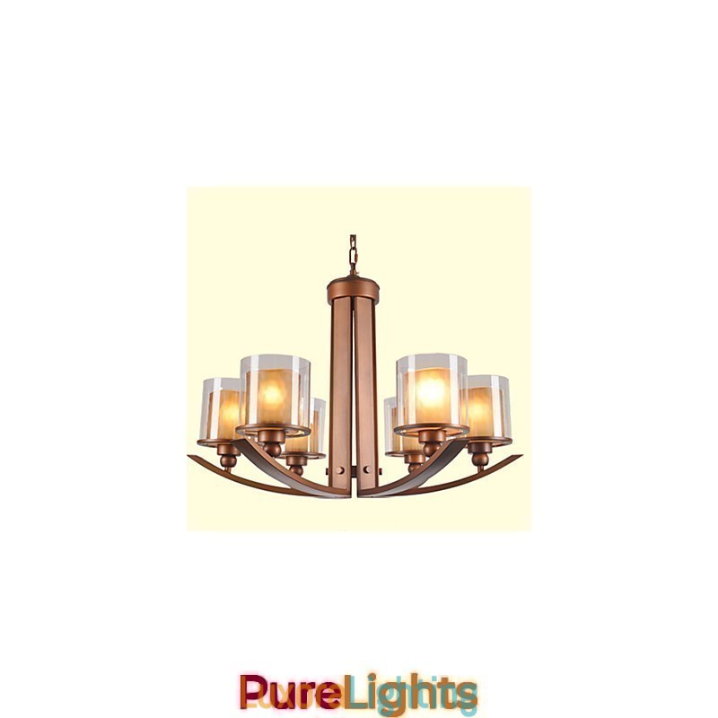 Designer Touch Decorative Traditional Classic Retro Mini Style Painting Metal Chandelier