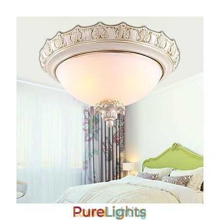 Designer Touch Decorative Flush Mount Crystal Traditional Classic Resin