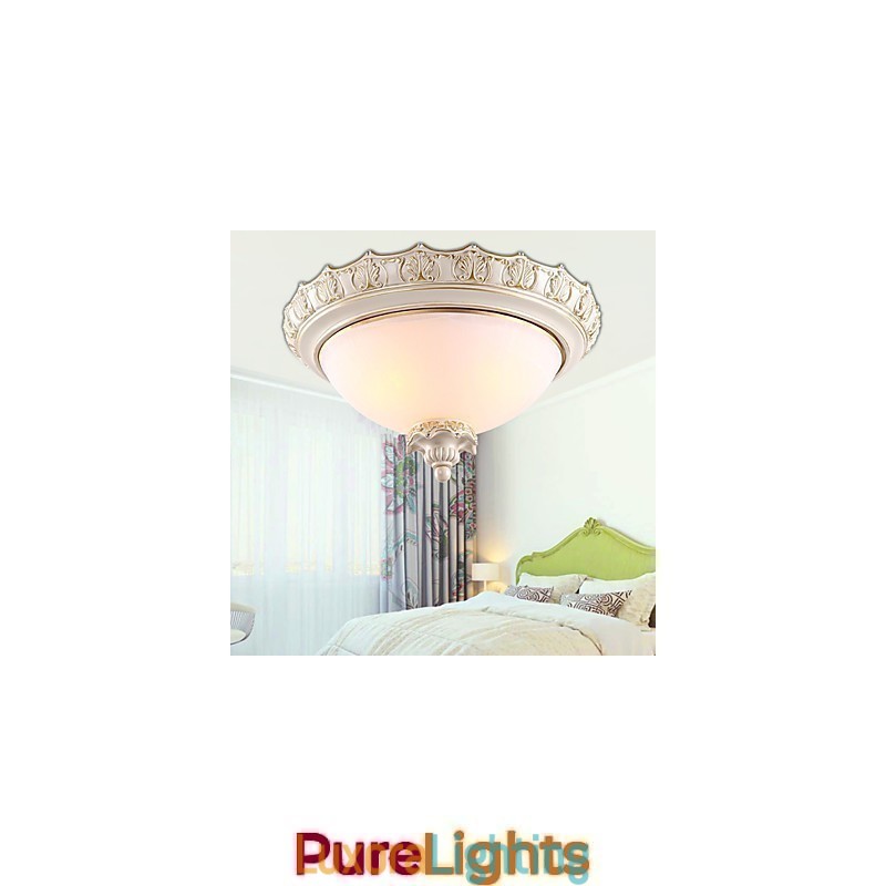 Designer Touch Decorative Flush Mount Crystal Traditional Classic Resin