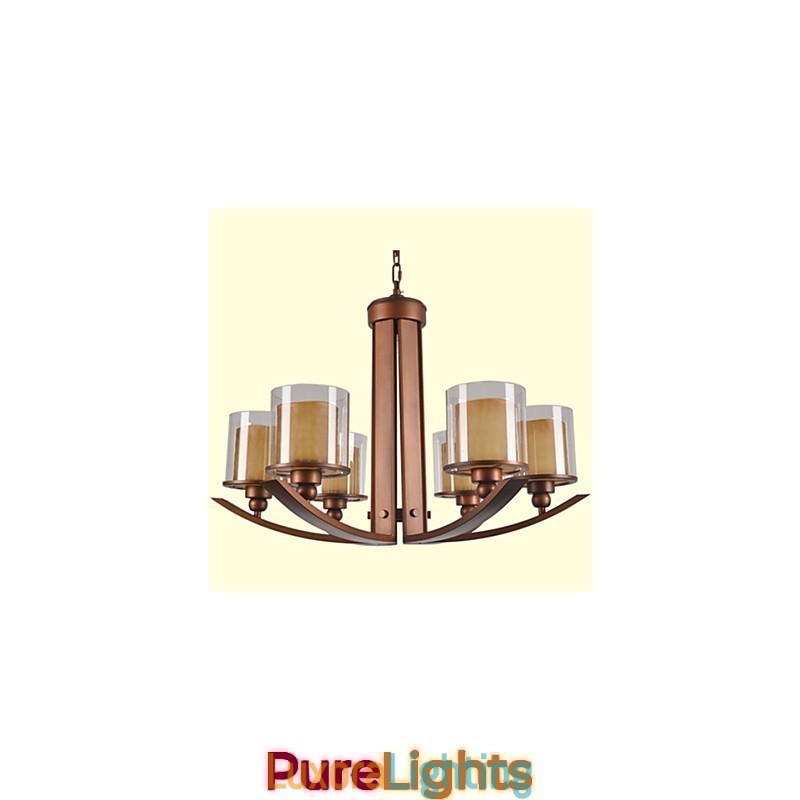 Designer Touch Decorative Traditional Classic Retro Mini Style Painting Metal Chandelier