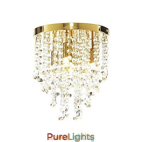 Designer Touch Decorative Modern Crystal Semi Flush Mount with 4 Lights (G9 Bulb Base)