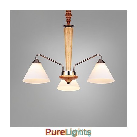 Designer Touch Decorative Vintage Mini Style Painting Wood Bamboo Flush Mount