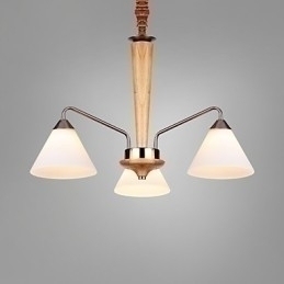 Designer Touch Decorative Vintage Mini Style Painting Wood Bamboo Flush Mount