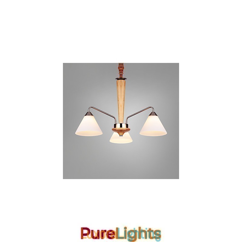 Designer Touch Decorative Vintage Mini Style Painting Wood Bamboo Flush Mount