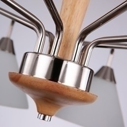 Designer Touch Decorative Vintage Mini Style Painting Wood Bamboo Flush Mount