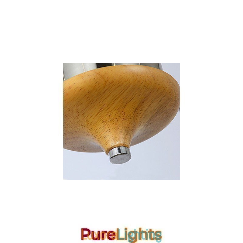 Designer Touch Decorative Vintage Mini Style Painting Wood Bamboo Flush Mount