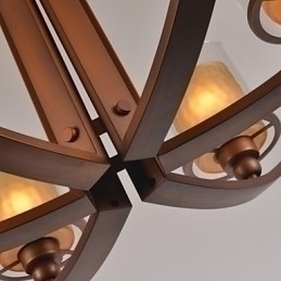 Designer Touch Decorative Traditional Classic Retro Mini Style Painting Metal Chandelier