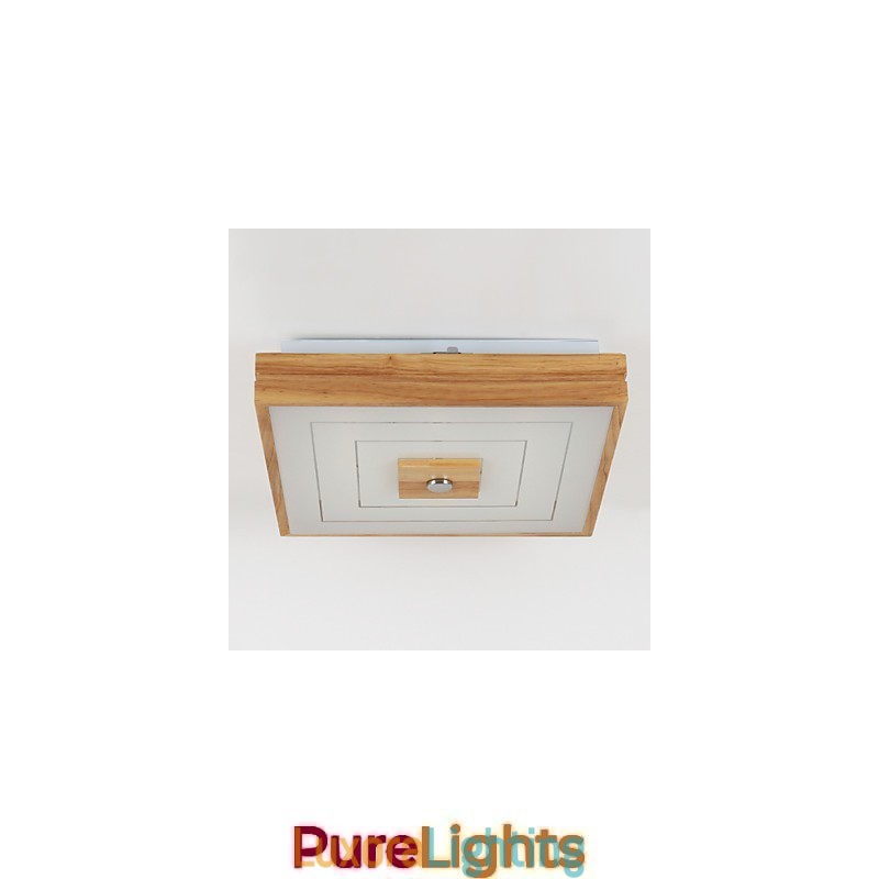 Designer Touch Decorative Modern Contemporary Mini Style Painting Wood Bamboo Flush Mount