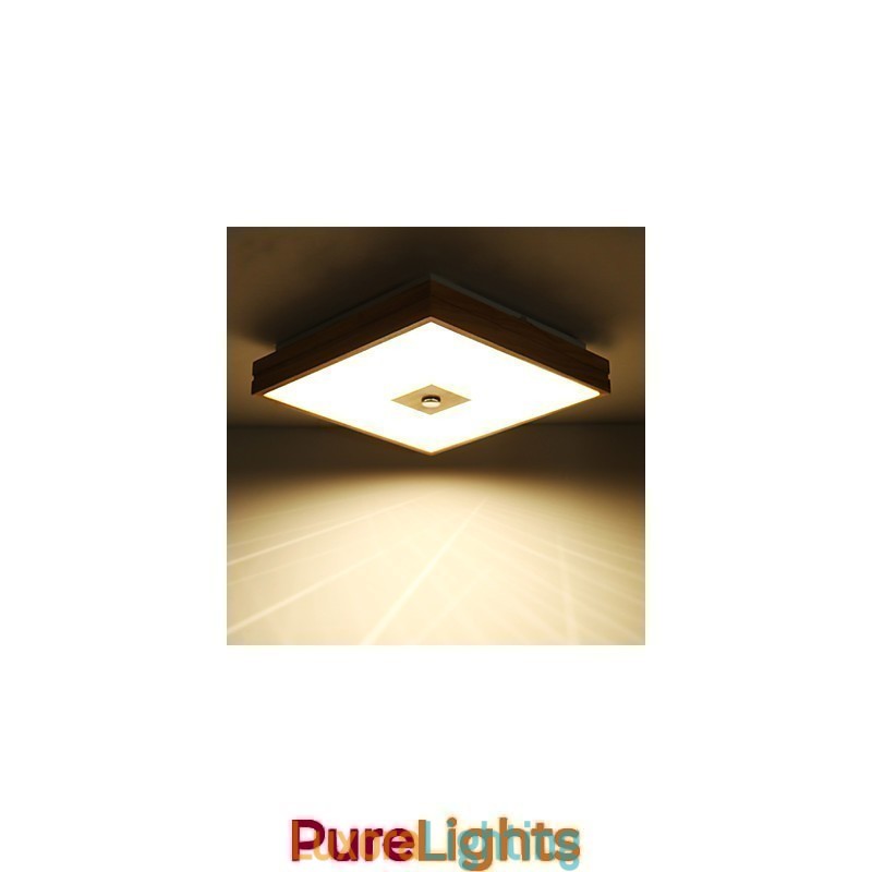 Designer Touch Decorative Modern Contemporary Mini Style Painting Wood Bamboo Flush Mount