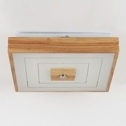 Designer Touch Decorative Modern Contemporary Mini Style Painting Wood Bamboo Flush Mount