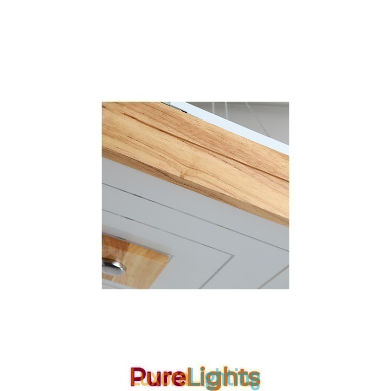 Designer Touch Decorative Modern Contemporary Mini Style Painting Wood Bamboo Flush Mount