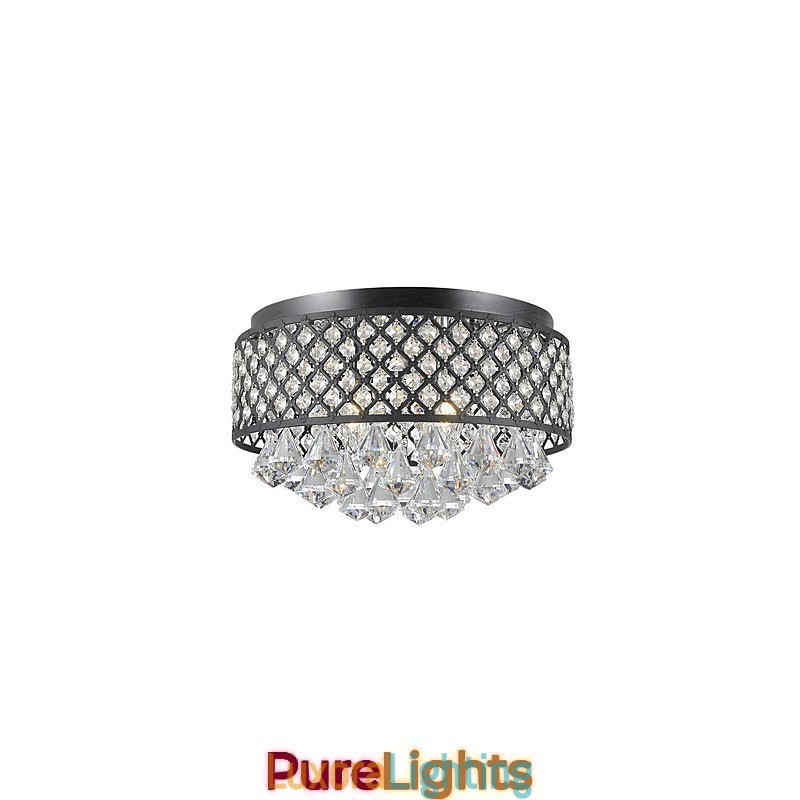 Designer Touch Decorative Traditional Classic Crystal Painting Metal Flush Mount