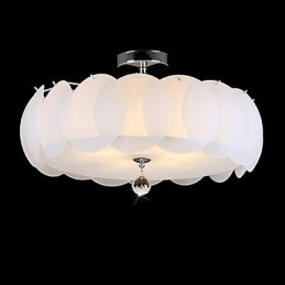Designer Touch Decorative 5 Light Glass Chandelier Modern Pendant Light Family
