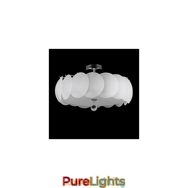 Designer Touch Decorative 5 Light Glass Chandelier Modern Pendant Light Family