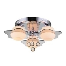 Designer Touch Decorative Remoter Control Flush Mount Modern Contemporary 3 Lights with Red Blues