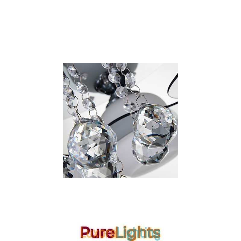 Designer Touch Decorative Remoter Control Flush Mount Modern Contemporary 3 Lights with Red Blues