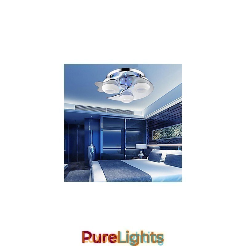 Designer Touch Decorative Flush Mount 3 Lights Modern Fashion Contracted White Stainless Steel Metal