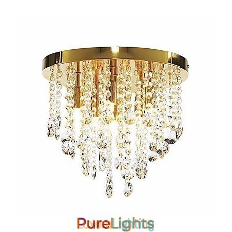 Designer Touch Decorative Modern Crystal Semi Flush Mount with 6 Lights (G9 Bulb Base)
