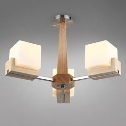 Designer Touch Decorative Flush Mount Mini Style Modern Contemporary Wood