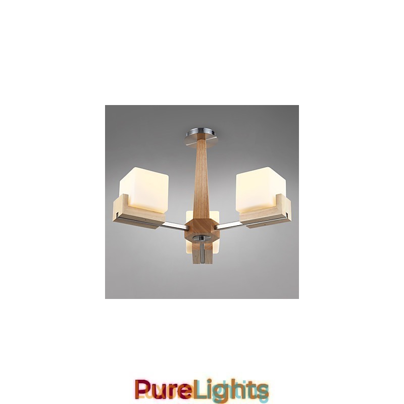 Designer Touch Decorative Flush Mount Mini Style Modern Contemporary Wood