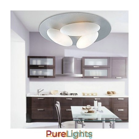 Designer Touch Decorative Modern Flush Mount with 3 Lights (G9 Bulb Base)