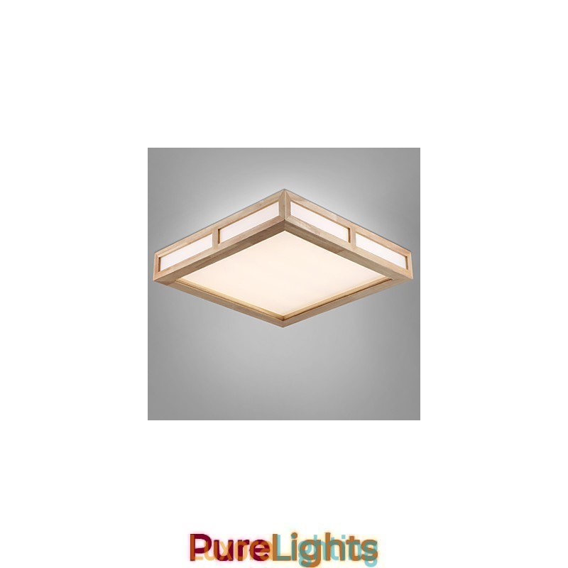 Designer Touch Decorative Flush Mount Mini Style Modern Contemporary Wood Bamboo