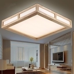 Designer Touch Decorative Flush Mount Mini Style Modern Contemporary Wood Bamboo