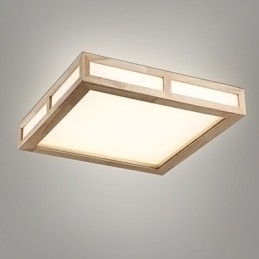 Designer Touch Decorative Flush Mount Mini Style Modern Contemporary Wood Bamboo