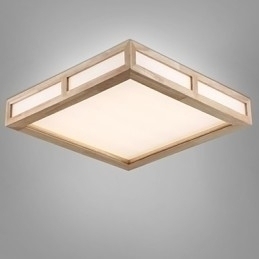 Designer Touch Decorative Flush Mount Mini Style Modern Contemporary Wood Bamboo