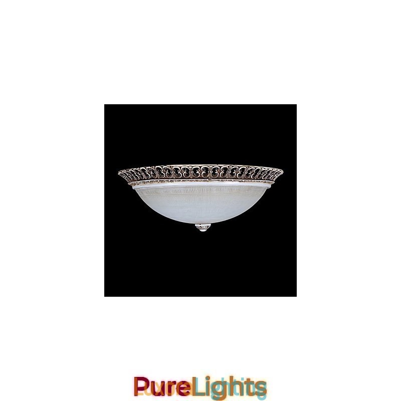 Designer Touch Decorative Dark Brown Flush Mount Light Glass Resin Pattern Carving European Classic