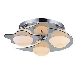 Designer Touch Decorative Modern Ceiling Light Flush Mount 3 Lights Contemporary Metal