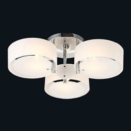 Designer Touch Decorative Flush Mount Modern Contemporary 3 Lights Ceiling Light Metal