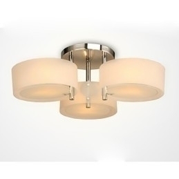 Designer Touch Decorative Flush Mount Modern Contemporary 3 Lights Ceiling Light Metal