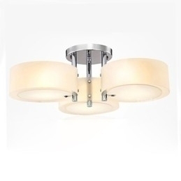 Designer Touch Decorative Flush Mount Modern Contemporary 3 Lights Ceiling Light Metal