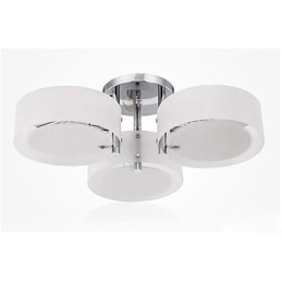Designer Touch Decorative Flush Mount Modern Contemporary 3 Lights Ceiling Light Metal