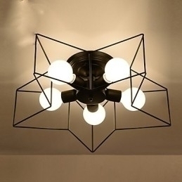 Designer Touch Decorative Brief Five Pointed Star Lighting Personalized Modern Ceiling Light Child Housing Lamps