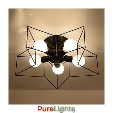 Designer Touch Decorative Brief Five Pointed Star Lighting Personalized Modern Ceiling Light Child Housing Lamps